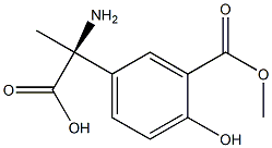 (2S)-2-AMINO-2-[4-HYDROXY-3-(METHOXYCARBONYL)PHENYL]PROPANOIC ACID 结构式