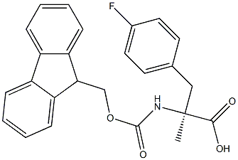 FMOC-ALPHA-METHYL-D-4-FLUOROPHE 结构式