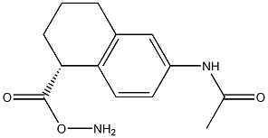 (1R)-6-(ACETYLAMINO)-1-AMINO-1,2,3,4-TETRAHYDRONAPHTHALENECARBOXYLIC ACID 结构式