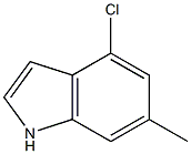 4-CHLORO-6-METHYL INDOLE 结构式