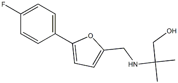 2-(((5-(4-FLUOROPHENYL)-2-FURYL)METHYL)AMINO)-2-METHYLPROPAN-1-OL 结构式