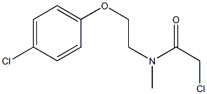 2-CHLORO-N-[2-(4-CHLOROPHENOXY)ETHYL]-N-METHYLACETAMIDE 结构式