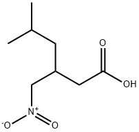 5-METHYL-3-NITROMETHYL-HEXANOIC ACID 结构式