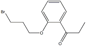 1-[2-(3-BROMOPROPOXY)PHENYL]PROPAN-1-ONE 结构式