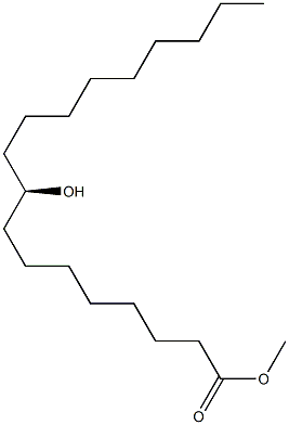 9(R)-羟基十八烷酸甲酯 结构式