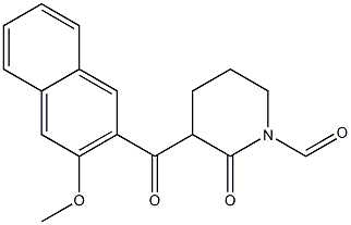 3-(3-METHOXY-2-NAPHTHOYL)-2-OXOPIPERIDINE-1-CARBALDEHYDE 结构式