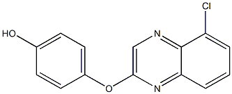 2-(4-HYDROXYPHENOXY)-5-CHLOROQUINOXALINE 结构式