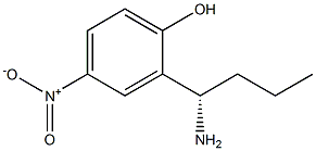 2-((1S)-1-AMINOBUTYL)-4-NITROPHENOL 结构式
