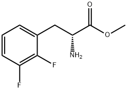 METHYL (2R)-2-AMINO-3-(2,3-DIFLUOROPHENYL)PROPANOATE 结构式