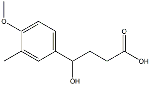 4-HYDROXY-4-(4-METHOXY-3-METHYL-PHENYL)-BUTYRIC ACID 结构式