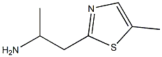 1-METHYL-2-(5-METHYL-THIAZOL-2-YL)-ETHYLAMINE 结构式