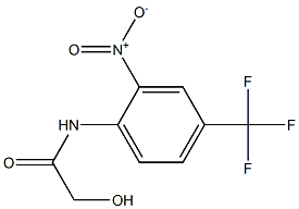 2-Hydroxy-N-[2-nitro-4-(trifluoromethyl)phenyl]acetamide 结构式