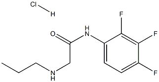 2-(PROPYLAMINO)-N-(2,3,4-TRIFLUOROPHENYL)ACETAMIDE HYDROCHLORIDE 结构式