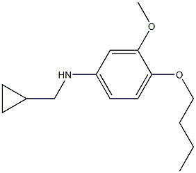 (1R)(4-BUTOXY-3-METHOXYPHENYL)CYCLOPROPYLMETHYLAMINE 结构式