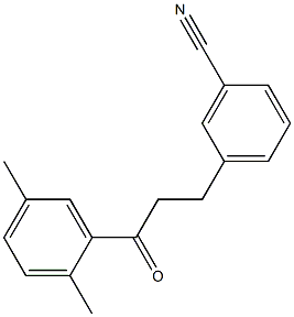 3-(3-CYANOPHENYL)-2',5'-DIMETHYLPROPIOPHENONE 结构式