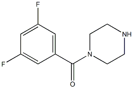 1-(3,5-Difluorobenzoyl)piperazine 结构式