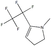 2,3-Dihydro-1-methyl-5-(pentafluoroethyl)pyrrole 结构式
