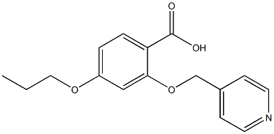 4-PROPOXY-2-(PYRIDIN-4-YLMETHOXY)BENZOIC ACID 结构式