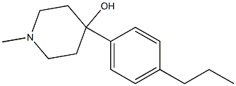 4-HYDROXY-4-(4-N-PROPYLPHENYL)-1-METHYLPIPERIDINE 结构式