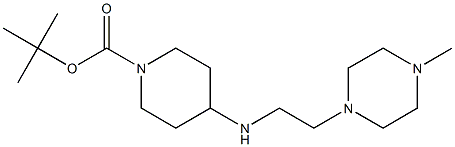 1-Boc-4-[(4-methyl-piperazin-1-ylethyl)-amino]-piperidine 结构式