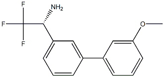 (1R)-2,2,2-TRIFLUORO-1-[3-(3-METHOXYPHENYL)PHENYL]ETHYLAMINE 结构式