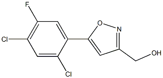 (5-(2,4-DICHLORO-5-FLUOROPHENYL)ISOXAZOL-3-YL)METHANOL 结构式