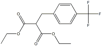 DIETHYL (4-TRIFLUOROMETHYLBENZYL)MALONATE 结构式