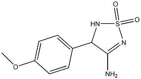 4-(4-METHOXYPHENYL)-4,5-DIHYDRO-1,2,5-THIADIAZOL-3-AMINE 1,1-DIOXIDE 结构式