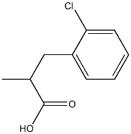 3-(2-氯苯基)-2-甲基丙酸 结构式