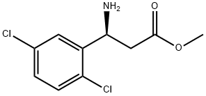 Methyl (3S)-3-amino-3-(2,5-dichlorophenyl)propanoate 结构式