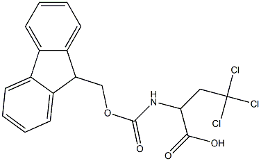FMOC-L-2-AMINO-4,4,4-TRICHLOROBUTANOIC ACID 结构式