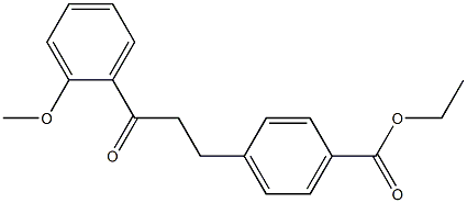 3-(4-CARBOETHOXYPHENYL)-2'-METHOXYPROPIOPHENONE 结构式