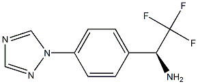 (1S)-2,2,2-Trifluoro-1-(4-(1,2,4-triazolyl)phenyl)ethylamine 结构式