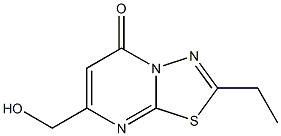 2-ETHYL-7-(HYDROXYMETHYL)-5H-[1,3,4]THIADIAZOLO[3,2-A]PYRIMIDIN-5-ONE 结构式