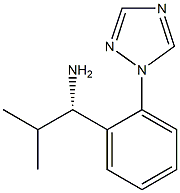 (1S)-2-METHYL-1-(2-(1,2,4-TRIAZOLYL)PHENYL)PROPYLAMINE 结构式