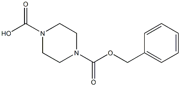 1-[(BENZYLOXY)CARBONYL]PIPERAZINE-4-CARBOXYLIC ACID 结构式