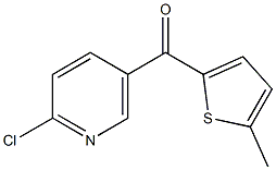 2-CHLORO-5-(5-METHYL-2-THENOYL)PYRIDINE 结构式