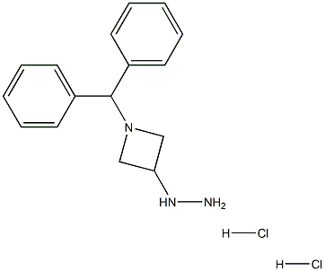 N-二苯甲基-3-氮杂环丁烷肼盐酸盐 结构式