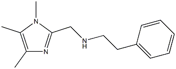 PHENETHYL-(1,4,5-TRIMETHYL-1H-IMIDAZOL-2-YLMETHYL)-AMINE 结构式