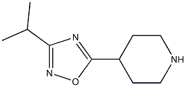 4-3-异丙基-1,2,4-氧杂二唑-5-基哌啶 结构式