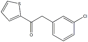 2-(3-CHLOROPHENYL)-1-(2-THIENYL)ETHAN-1-ONE 结构式