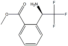 METHYL 2-((1R)-1-AMINO-2,2,2-TRIFLUOROETHYL)BENZOATE 结构式