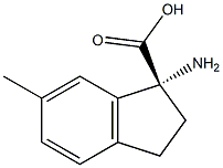 (1R)-1-AMINO-6-METHYLINDANECARBOXYLIC ACID 结构式