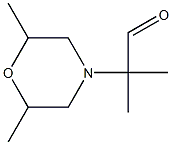 2-(2,6-DIMETHYLMORPHOLINO)-2-METHYLPROPANAL 结构式