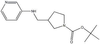 1-BOC-3-[(PYRIDIN-3-YLAMINO)-METHYL]-PYRROLIDINE 结构式