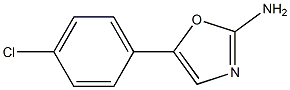 5-(4-CHLORO-PHENYL)-OXAZOL-2-YLAMINE 结构式