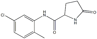 5-OXO-PYRROLIDINE-2-CARBOXYLIC ACID (5-CHLORO-2-METHYL-PHENYL)-AMIDE 结构式