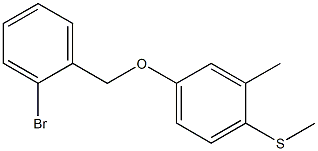 2-BROMOBENZYL-(3-METHYL-4-METHYLTHIOPHENYL)ETHER 结构式