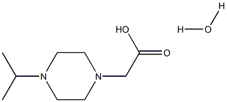 (4-ISOPROPYLPIPERAZIN-1-YL)ACETIC ACID HYDRATE 结构式