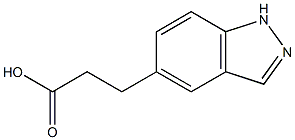 3-(1H-INDAZOL-5-YL)PROPANOIC ACID 结构式